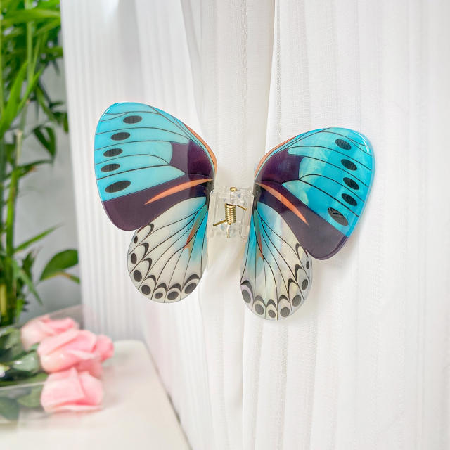 10.6CM large size Simulated butterfly hair claw clips for women