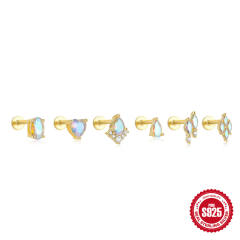 925 sterling silver opal stone statement nap earrings collection