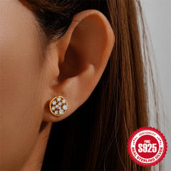 925 sterling silver colorful enamel heart studs earrings collection