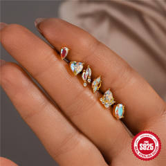 925 sterling silver opal stone statement nap earrings collection