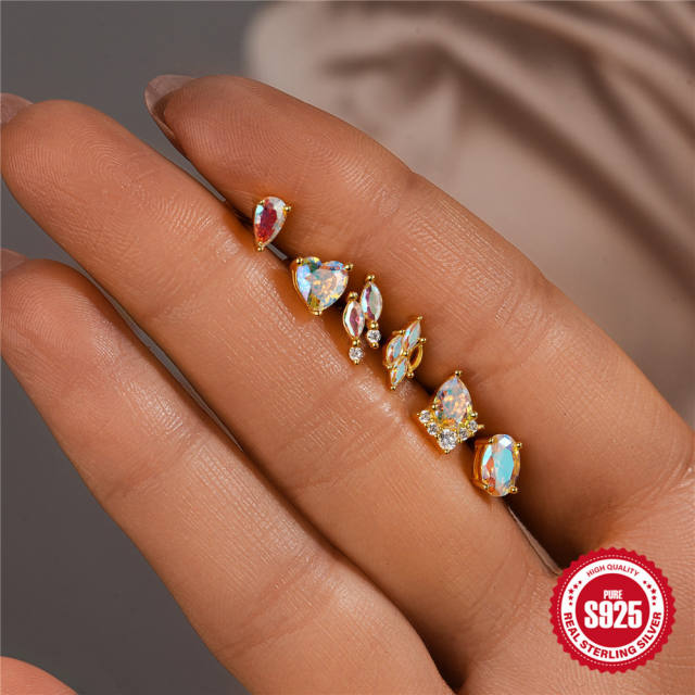 925 sterling silver opal stone statement nap earrings collection