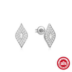 925 sterling silver colorful enamel heart studs earrings collection
