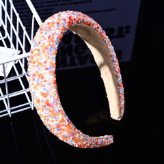 Popular diamond padded headband