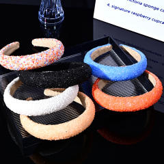 Popular diamond padded headband