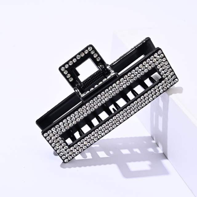 Pop hot sale pave setting diamond hair claw clips collection