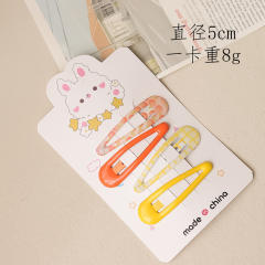 Sweet cute rabbit snap hair clips set for kids