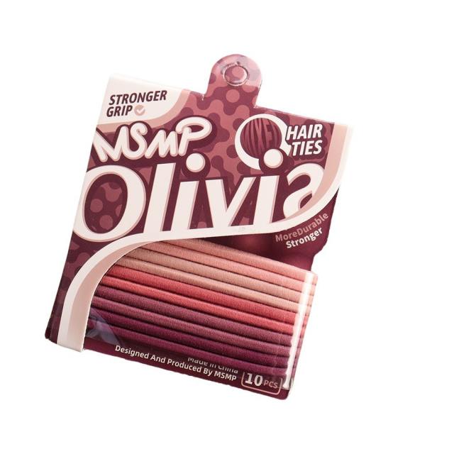 Concise high elastic candy color hair ties set