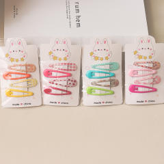 Sweet cute rabbit snap hair clips set for kids