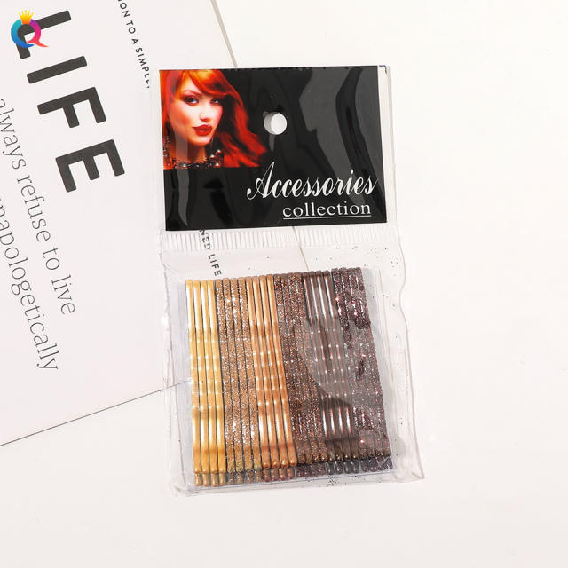 Korean fashion spring candy color gliter bobby pins set