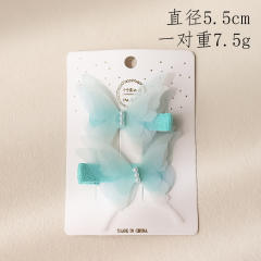 Springs pretty butterfly duckbill hair clips for kids