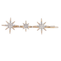 4pcs set diamond star women hair clips bobby pins set