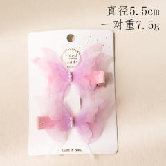 Springs pretty butterfly duckbill hair clips for kids
