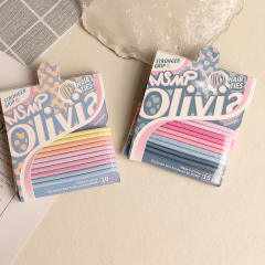 Concise high elastic candy color hair ties set