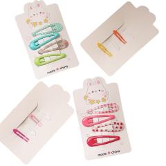 Sweet cute rabbit snap hair clips set for kids