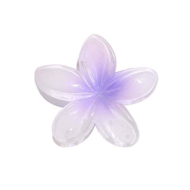 8CM large size plumeria flower shape hot sale hair claw clips