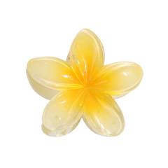 8CM large size plumeria flower shape hot sale hair claw clips