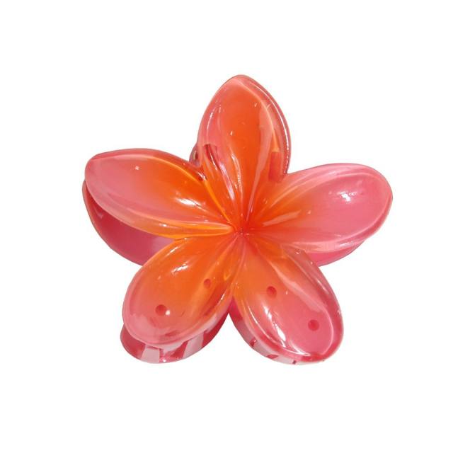 8CM large size plumeria flower shape hot sale hair claw clips