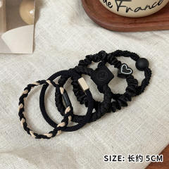 15PCS set colorful high elastic hair ties set for kids