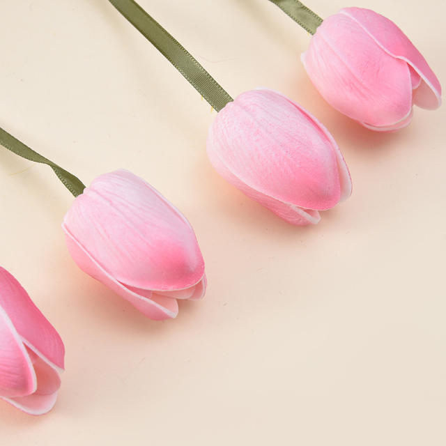 Korean fashion spring summer tulip charm scrunchies