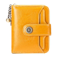 Korean fashion Genuine Leather daisy flower accessory women wallet purse