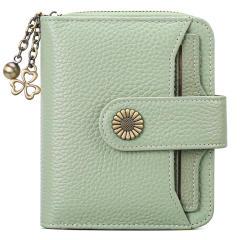 Korean fashion Genuine Leather daisy flower accessory women wallet purse