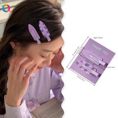 2PCS Summer design bright color makeup hair clips set