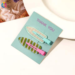 2PCS Summer design bright color makeup hair clips set