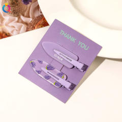 2PCS Summer design bright color makeup hair clips set