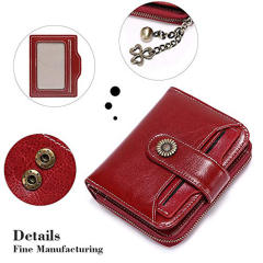 Korean fashion Genuine Leather daisy flower accessory women wallet purse