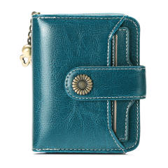 Korean fashion Genuine Leather daisy flower accessory women wallet purse