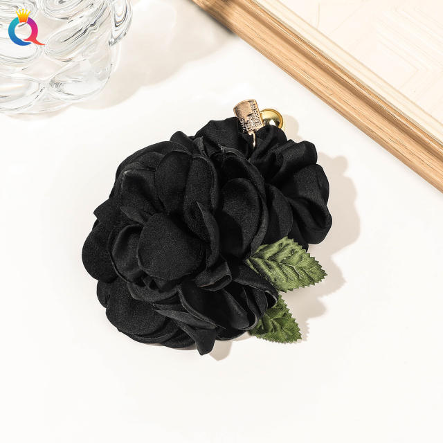 Korean fashion fabric flower duckbill hair clips scrunchies collection