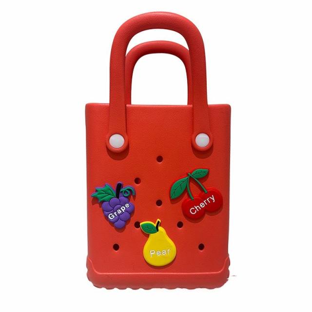 Summer EVA material candy color jelly bag beach bag for kids adult bogg bag