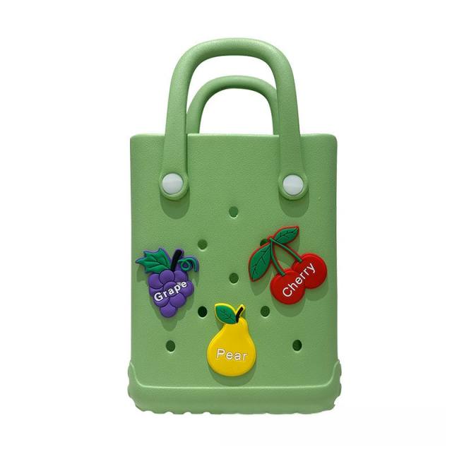 Summer EVA material candy color jelly bag beach bag for kids adult bogg bag