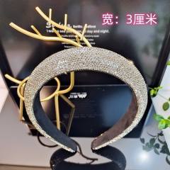 Popular colorful diamond padded headband 2.5cm/3cm