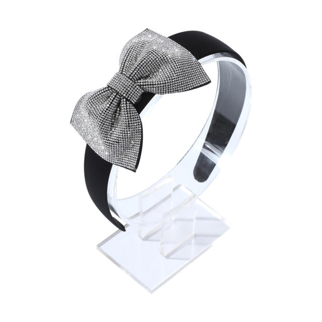 Luxury full diamond bow headband wedding headband