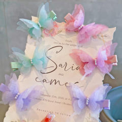 Spring beautiful butterfly hair clips for kids
