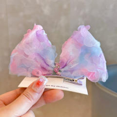 Spring design super pretty bow hair clips for kids