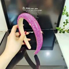 Popular colorful diamond padded headband 2.5cm/3cm