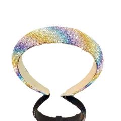 Popular colorful diamond padded headband 2.5cm/3cm