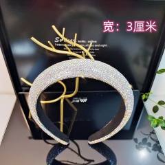 Popular colorful diamond padded headband 2.5cm/3cm