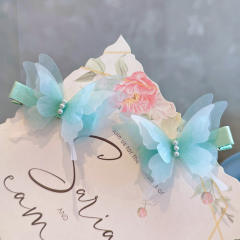 Spring beautiful butterfly hair clips for kids