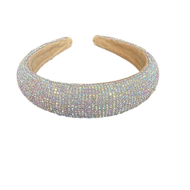 Delicate diamond padded headband for wedding prom