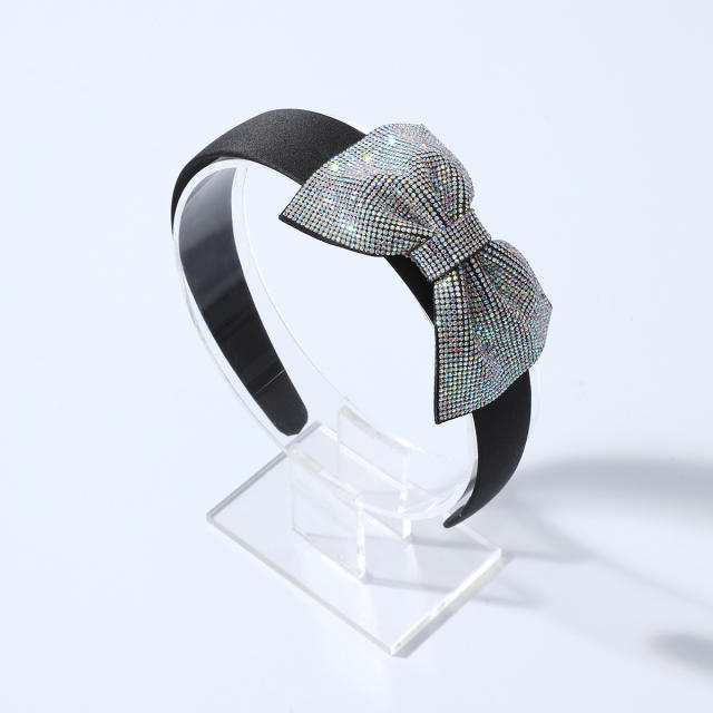 Luxury full diamond bow headband wedding headband