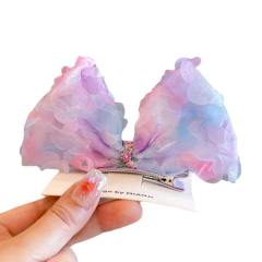 Spring design super pretty bow hair clips for kids