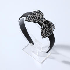 Luxury full diamond bow headband wedding headband