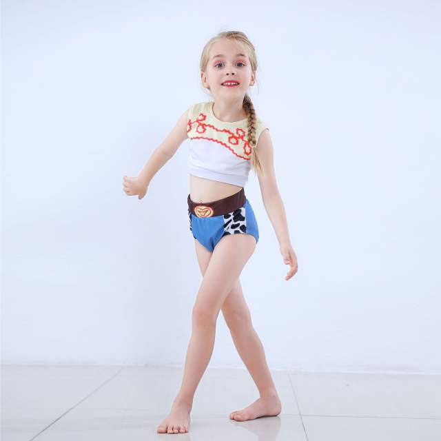 Cute little princess two piece swimsuit for kids
