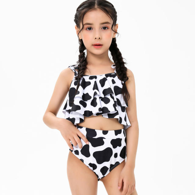 Summer cute puff swimsuit collection for kids