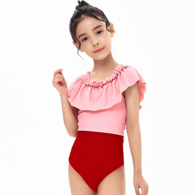 Summer cute puff swimsuit collection for kids