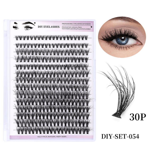 DIY eyelashes Segmented single-cluster grafted false eyelashes