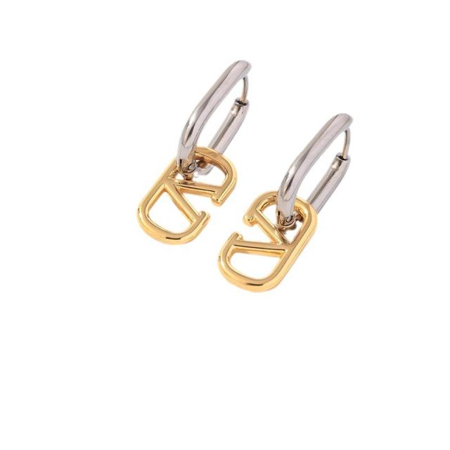 Elegant mix color stainless steel earrings collection